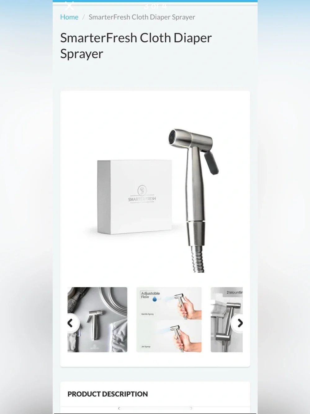 SmarterFresh - Cloth Diaper Sprayer